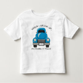 Personalisiertes Shirt für den blauen LKW