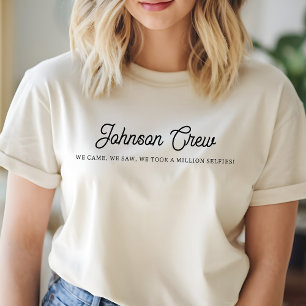 Personalisiertes Shirt für Familienreisen, Crew fü