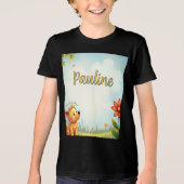 Personalisiertes Shirt in Schwarz für Kinder (Vorderseite)