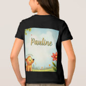 Personalisiertes Shirt in Schwarz für Kinder (Rückseite)