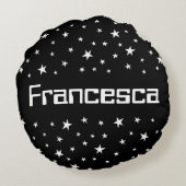 Personalisiertes Shooting Star Round Kissen (Rückseite)