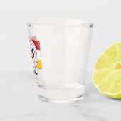 PERSONALISIERTES SHOT-GLAS W/PMC-FLAG SCHNAPSGLAS (Rechts)