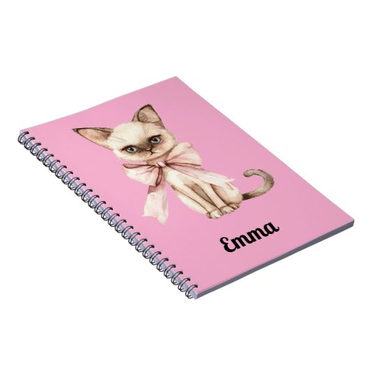 "Personalisiertes Siamese Chat-Notebook Notizblock (Rechte Seite)