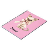 "Personalisiertes Siamese Chat-Notebook Notizblock (Linke Seite)