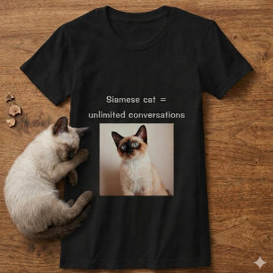 Personalisiertes Siamkatzen-Shirt mit individuelle T-Shirt