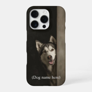 Personalisiertes Sibirisches Husky-Porträt iPhone 16 Pro Hülle