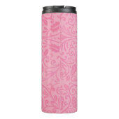 Personalisiertes, sicheres rosafarbenes Multifunkt Thermosbecher (Rückseite)