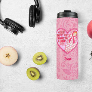 Personalisiertes, sicheres rosafarbenes Multifunkt Thermosbecher