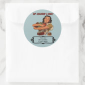 Personalisiertes Sieggärtenkonservenlabel Runder Aufkleber (Tasche)