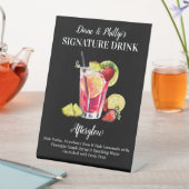 Personalisiertes Signature Drink Rum Tropical Drin Sockelschild (In Situ)