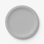 Personalisiertes Silber-7"-Rundpapier Pappteller (Vorderseite)