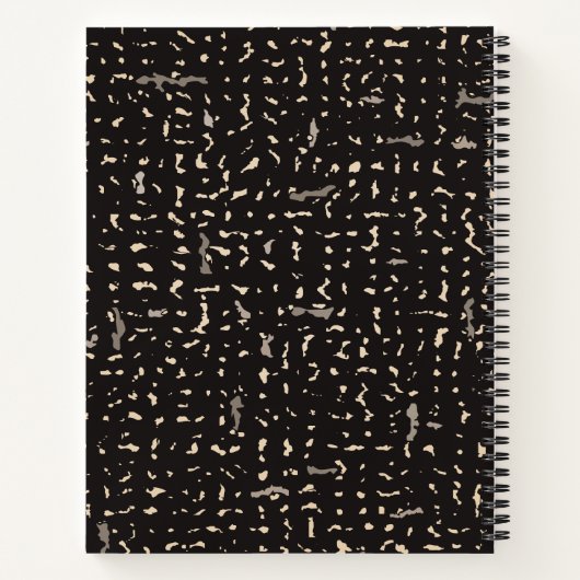 Personalisiertes Silber-Komposition-Notebook Notizblock (Rückseite)