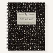 Personalisiertes Silber-Komposition-Notebook Notizblock (Vorderseite)