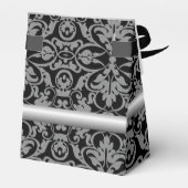 Personalisiertes Silber und schwarzer Damaskus - Z Geschenkschachtel (Rückseite)