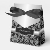 Personalisiertes Silber und schwarzer Damaskus - Z Geschenkschachtel (Vorderseite)