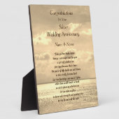 Personalisiertes Silberhochzeitgedicht Fotoplatte (Seite)