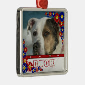 Personalisiertes Silbernes Ornament (Rechts)