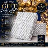 Personalisiertes silbernes Punkte-Wrap-Papier Geschenkpapier
