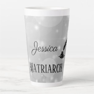 Personalisiertes silbernes Tintenfass Matriarch Mu Milchtasse