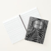 Personalisiertes Silver Leaf Motif Notizblock (Innenseite)