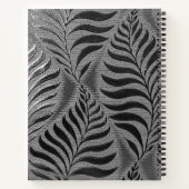 Personalisiertes Silver Leaf Motif Notizblock (Rückseite)
