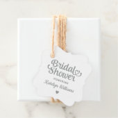 Personalisiertes Silver Wedding Brautparty Geschenkanhänger (Beispiel)