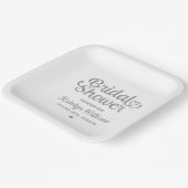 Personalisiertes Silver Wedding Brautparty Pappteller (Gewinkelt)