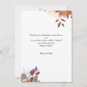 Personalisiertes Simple Birthday Stilvolles Fun Fo Karte (Rückseite)