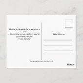Personalisiertes Simple Birthday Stilvolles Fun Fo Postkarte (Rückseite)