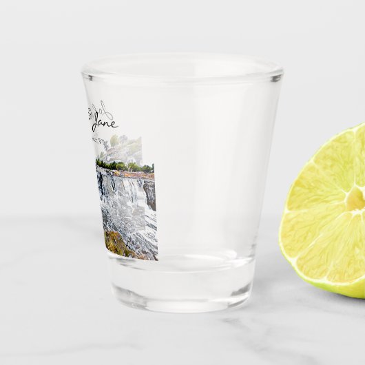 Personalisiertes Sioux Falls Shot Glass Schnapsglas (Rechts)
