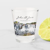 Personalisiertes Sioux Falls Shot Glass Schnapsglas (Vorderseite)