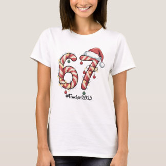 Personalisiertes Six Seven (6-7) Weihnachtsgeschen T-Shirt
