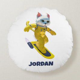 Personalisiertes Skateboard-Magnet Rundes Kissen