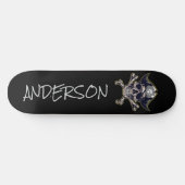 Personalisiertes Skateboard mit Piratenknochen (Horizontal)