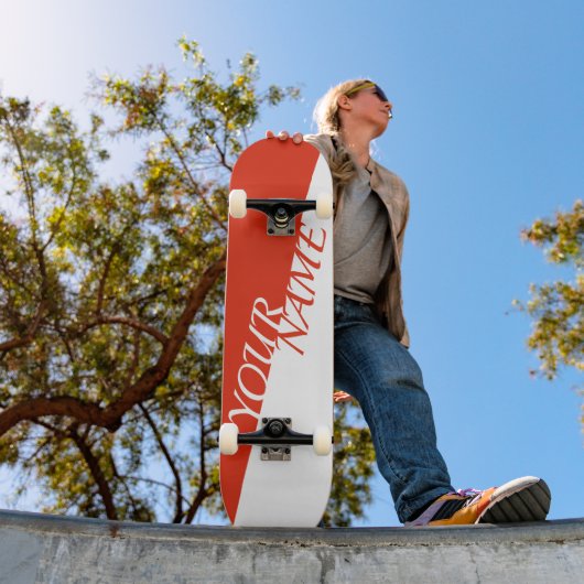 Personalisiertes Skateboard - Name hinzufügen (Außen 1)