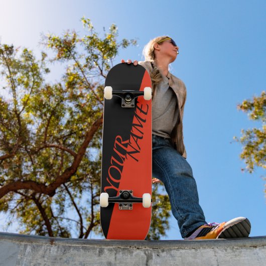 Personalisiertes Skateboard - Name hinzufügen (Außen 1)