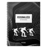 Personalisiertes Skateboard-Notebook Notizblock (Vorderseite)