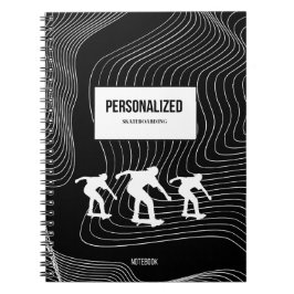 Personalisiertes Skateboard-Notebook Notizblock