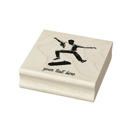 Personalisiertes Skateboard Vintag Gummistempel (Stempel)