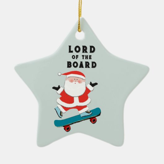 Personalisiertes Skateboarder Keepake Keramik Ornament (Vorne)