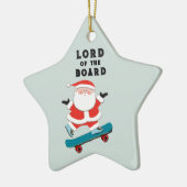 Personalisiertes Skateboarder Keepake Keramik Ornament (Links)