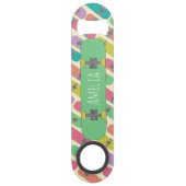 Personalisiertes Skateboardmuster Speed Flaschenöffner (Vorderseite)