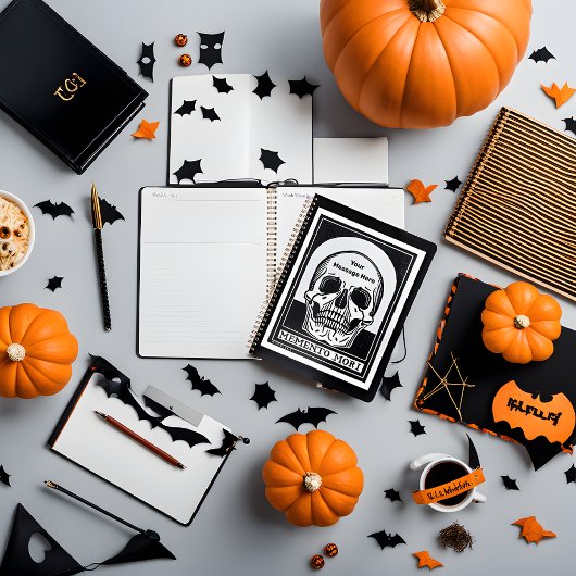 Personalisiertes Skelett Geburtstags-Halloween-Par Planer