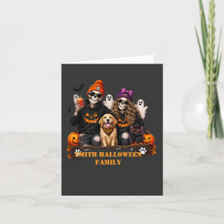 Personalisiertes Skelett Halloween Bleib Gruselig Karte