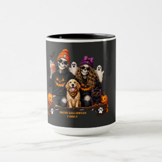 Personalisiertes Skelett Halloween Bleib Gruselig Tasse
