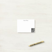 Personalisiertes Skelett Motorrad-Nachhinweise Post-it Klebezettel (Auf Schreibtisch)