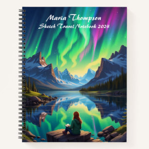 Personalisiertes Sketch Travel Notebook Journal-Ta Notizblock