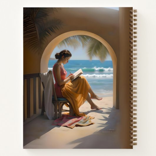 Personalisiertes Sketch Travel Notebook Journal-Ta Notizblock (Rückseite)