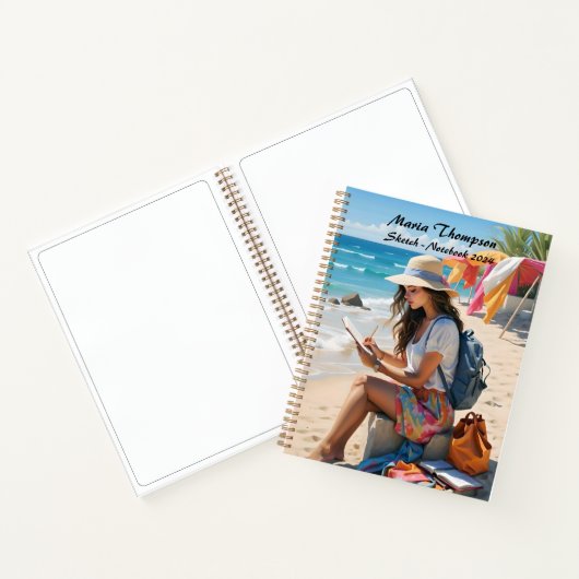 Personalisiertes Sketch Travel Notebook Journal-Ta Notizblock (Innenseite)