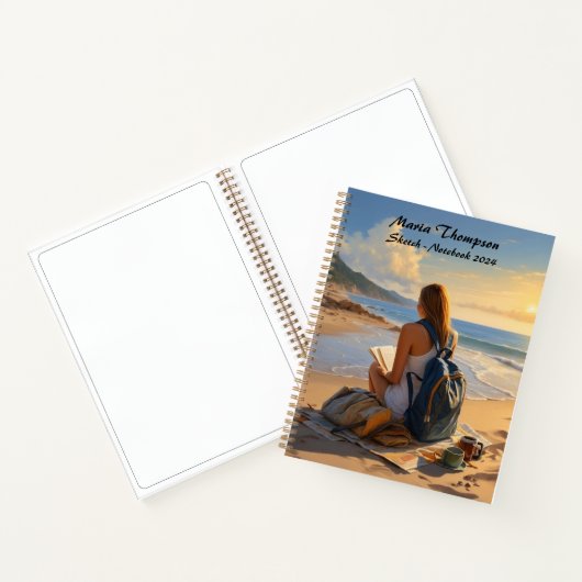 Personalisiertes Sketch Travel Notebook Journal-Ta Notizblock (Innenseite)